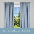 Tubulação de alumínio resistente de Rod Standard Decorative Window Curtain da cortina