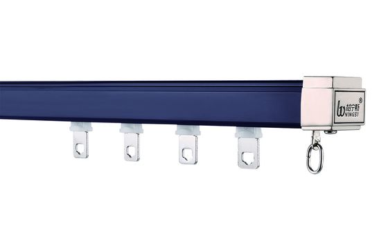 Bom preço. Escuro - montagem de alumínio do teto da trilha da cortina da altura silenciosa azul de 6mm Em linha
