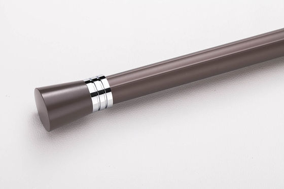 Bom preço. aluminum material extra thick strong bearing curtain rod for heavy curtains with aluminum finals Em linha