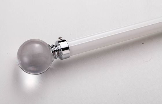 Bom preço. aluminum material silent to slide curtain rod for heavy curtains with crystal finals Em linha