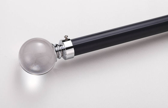 Bom preço. aluminum material silent to slide curtain rod with crystal end cap Em linha