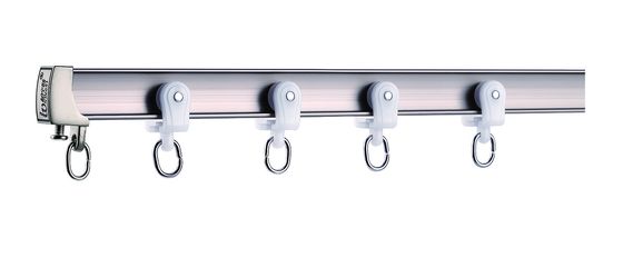 Bom preço. trilha curvada 1.8mm grossa longa da cortina da dobra da ondinha do caminho de ferro da cortina de 4.5m Em linha