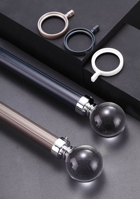 Bom preço. Curtain Rod Single Rod Aluminum Alloy Silent Top Side Mounted Bracket Roman Rod Curtain Track Accessories Em linha