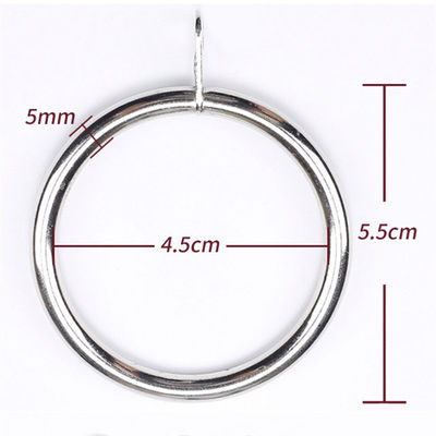 Bom preço. Cortina Rod Rings da espessura do diâmetro 5mm da prata 45mm com gaxeta Em linha