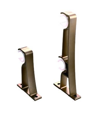 Bom preço. Única e cortina 25mm fácil dobro Rod Brackets em várias cores Em linha