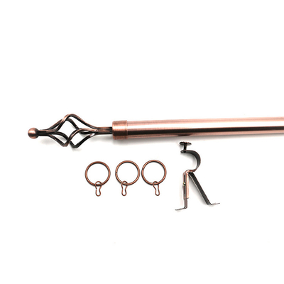 qualidade Rod Finish Windows Curtain Rods de bronze 28 a 48 polegadas ajustável fábrica